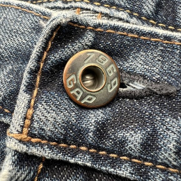 Gap 1969 Standard Fit Jeans Blue Denim Size 33/28 - Picture 4 of 9